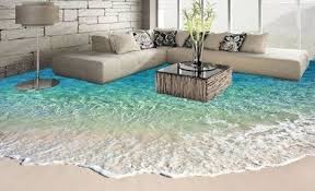 The installed epoxy 3d floor gives the perception of depth, making the room more livable. How To Get Epoxy Flooring With A 3d Effect