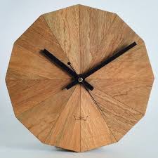 Pie Chart Wooden Clock