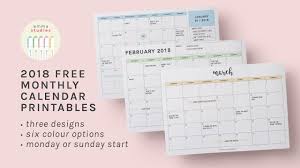 11 schedule ideas in 2021 | aesthetic template, schedule design, photo. 2018 Free Printable Calendars Lolly Jane