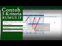 Contoh Rumus If Dengan 3 Kondisi Youtube