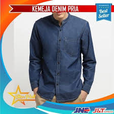 Only teens models galleries no downloads (thumbnails). Jual Kemeja Denim Pria Indigo Ls Model Slim Fit Kab Bandung Safgaka Tokopedia