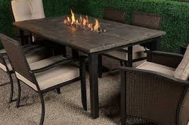 This dining set is well designed and all the pieces are sturdy and well constructed. Campbell Faux Wood Fire Dining Table Half A Home 130 Indoor And Outdoor Furniture K Bid