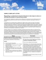 Short, sweet, and to the point. Sample Complaint Letter To A Condominium S Board Of Directors