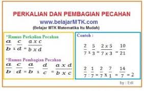 Pertanyaannya adalah berapa pecahan bagian yang kita pilih ini dari persegi yang utuh tadi? Perkalian Dan Pembagian Bilangan Pecahan