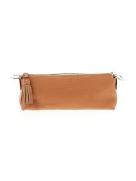 details about kate spade new york women brown leather clutch one size