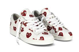 Online, but you can find them in store at 59th street. The Decade S Most Influential Sneaker Was The Comme Des Garcons Play Sneaker Freaker