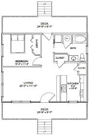 30x24 House 1 Bedroom 1 Bath 720 Sq Ft Pdf Floor Plan Etsy Floor Plans Barndominium Floor Plans House Floor Plans