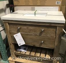 Like most pieces for bathrooms, you should choose a light fixture based on the placement of. Northridge Home Rustic Bathroom Vanity Costco Weekender
