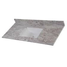 Bathroom vanity sets other considerations include whether you want a complete vanity set or a vanity on its own. Home Decorators Collection 49 In W X 22 In D Stone Effects Single Sink Vanity Top In Winter Mist Serst49 Wm The Home Depot