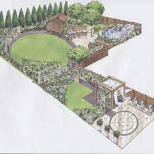 A Garden Can Always Be Divided Into Two Halves Gardendesign Earthdesigns Londongarden Circlegarden Landscape Design Plans Garden Design Plans Garden Design Layout