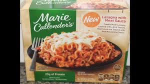 (both freshly baked or being baked from a thawed/frozen state) because the volume of the contents remains the same? Marie Callender S Lasagna With Meat Sauce Review Youtube