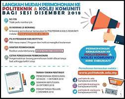 Keputusan permohonan kemasukan ke politeknik kpt klik sini. Facebook