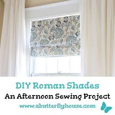 The easiest roman shade to make.without using the complicated mini blind roman shade method.this roman shade is the simplest style of roman shade.no fanc. How To Make Diy Roman Shades A Butterfly House