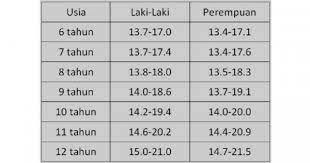 37 full pdfs related to this paper. Tabel Berat Dan Tinggi Badan Anak Usia 6 12 Tahun Popmama Com