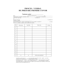 Maybe you would like to learn more about one of these? Proces Verbal De Predare Primire Covor Format A4 Emag Ro