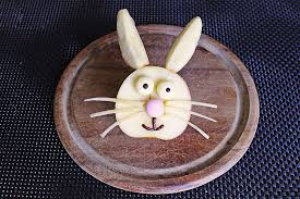 Apfel Hase Von Moosmutzel311 Chefkoch Rezept Obst Und Gemuse Obsttiere Kindergeburtstag Rezepte