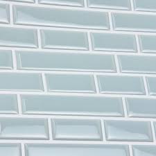 Wall Pops Blue Sea Glass Peel Stick Backsplash Tiles Nh2361 The Home Depot In 2020 Peel Stick Backsplash Stick Tile Backsplash Stick On Tiles