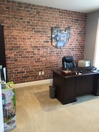Home Office Design Brick Wallpaper Mural Brick Design Home Homeofficewallpaperaccentw In 2020 Brick Wallpaper Office Brick Wallpaper Mural Home Office Design