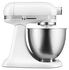 These mixers are great the kitchenaid mini, as its name suggest, is much smaller than the artisan mixer. Buy Kitchenaid Ksm3311xfw Artisan Mini Series Tilt Head Stand Mixer Matte White 3 5 Quart Online At Low Prices In India Amazon In
