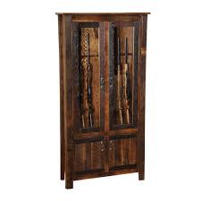 This gun cabinet is one that is basic yet pretty too. Barnwood Gun Cabinet With Barnwood Legs 8 Gun