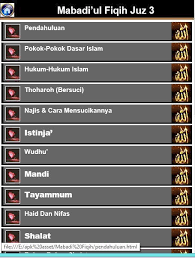 Merupakan pelajaran dalam ilmu fiqih merupakan mazhab imam syafi'i ra. Terjemahan Mabadi Ul Fiqih Juz 3 For Android Apk Download