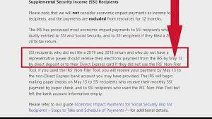 How to claim a stimulus check on taxes. Ssi Stimulus Payments Coming May 13 Wfmynews2 Com