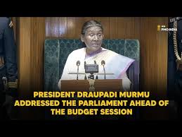 President Draupadi Murmu addresses the Parliament ahead of the Budget  Session