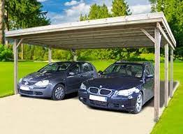 Carport Double En Bois Autoclave Toit Plat Pas Cher Abris Voiture Bois Abri Voiture Abri Pour Voiture Pergola