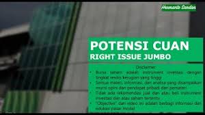 Maybe you would like to learn more about one of these? Potensi Cuan Dari Right Issue Jumbo Emiten Ini Youtube