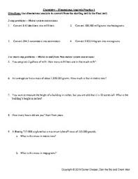 The second dimensional analysis worksheet i assign as homework and then stamp and review at the next class session using the answer key. Chemistry Dimensional Analysis Practice 2 By Dan The Bio And Chem Man