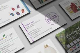 If you would like to use the business card as a scent card effectively the card can be glossy only on the front and matte coating on the back allowing the oil to stay on the card. 15 Amazing Young Living Business Cards Free Shipping Tank Prints