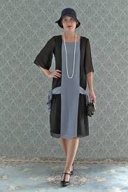 Black And Grey Dress Black And Grey Roaring 20s Dress With Sleeves 1920s Flapper Etsy 1920s Fashion Fashion 1920s Flapper Dress