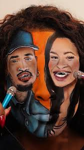 No air no airrr🎶 @jordinsparks @chrisbrownofficial this is all makeup! 12  hours later 🎨, Tag a friend who loves this song 🤭 , -, #noair #chrisbrown  #jordinsparks #creativemakeup #surrealism #viral