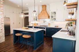 Worried about that deep blue clashing with the rest of your living space? 25 Inviting Blue Kitchen Cabinets To Have