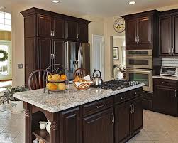 Cabinet Refacing Transformed This Kitchen With The Warm Chocolate Pear Color Th Transitional Kitchen Design Kitchen Remodel Countertops Budget Kitchen Remodel