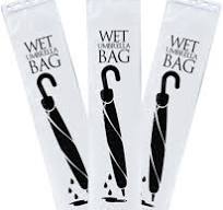 Amazon.com: (1,000 Pack) Wet Umbrella Bags Disposable 7" x ...