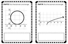 Domain And Range Matching Activity Matching Activity Teaching Quotes Activities