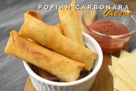 Nasyha rusli (gambar sebagai cadangan hidangan). Resepi Popiah Carbonara Cheese Buat Orang Lapo