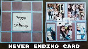 Tutorials for 10 simple handmade thank you card designs! How To Make Birthday Cards For Friends Endless Card Diy Greeting Cards Anniversary Cards Youtube