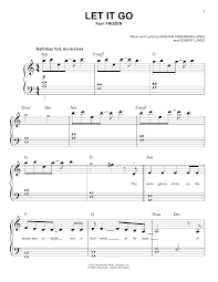 On screen sheet music played in time with the music and the piano notes highlighted on the keyboard. Let It Go From Frozen Sheet Music Idina Menzel Very Easy Piano Sheet Music Easy Piano Sheet Music Direct