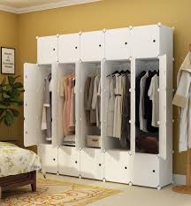 2020 Portable Wardrobe Closet For Hanging Clothes Combination Armoire Modular Cabinet For Space Saving White 10 Cubes 5 Hanging Sections From Bestangel 386 93 Dhgate Com
