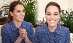 Kate middleton sported a chic black catherine walker coat dress over a £1,605 roland mouret published: Kate Middleton News Duchess Of Cambridge Recycles 400 Jacket And Jewellery For Video Samachar Central