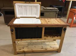 Rustic Wooden Cooler Bar Cart Outdoor Beverage Station Wooden Cooler Wooden Ice Chest Cool Bars