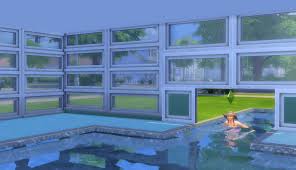 Sims 4 Building How To S Sims Can Then Swim Under The Window Into The House Sims 4 Houses Sims 4 House Plans Sims 4 House Design