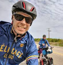 From Wabamun to Calgary International Airport by bike…with human company!
