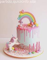 Rainbow Unicorn Drip Cake 1 70cumpleanospastel Cake Drip Pasteldecumpleanosarcoiris Pas Birthday Cake Kids Girls Rainbow Unicorn Cake Girl Cakes