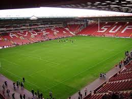 The blades, red and white wizards. Bramall Lane Sheffield United Sheffield The Stadium Guide