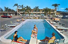 Nostalgic Postcards Of American Roadside Attractions Hotel Swimming Pool Roadside Attractions Petersburg