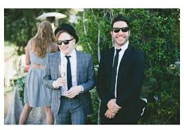 Glamorous Malibu Wedding Sarah Brendon Fall Out Boy Pete Wentz Patrick Stump