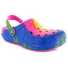Crocs are a convenient and comfortable brand of foam rubber shoes, but painting and customizing them can be a little tricky. Crocs Classic Tie Dye Lined Clog Shoe Dept Encore